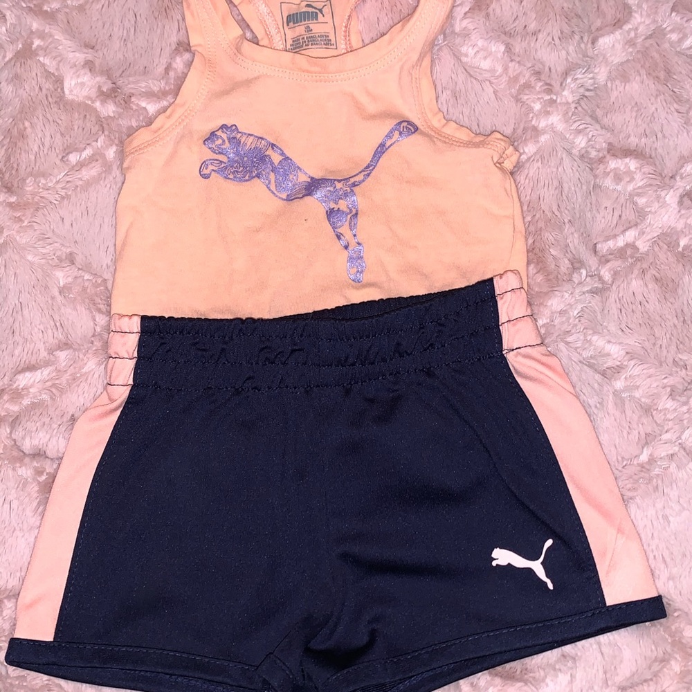 Puma tank and shorts